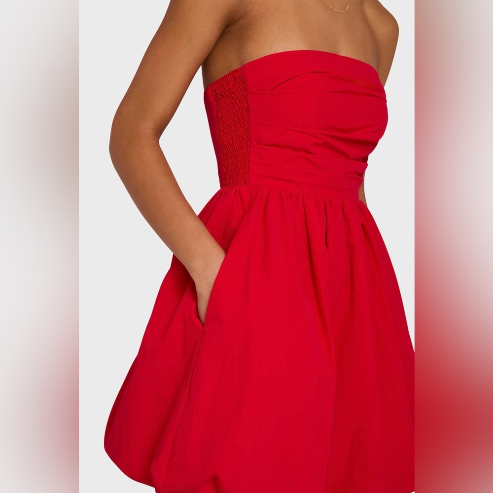 Amanda Uprichard Oscar Dress in Red | SZ XS - Picture 4 of 7